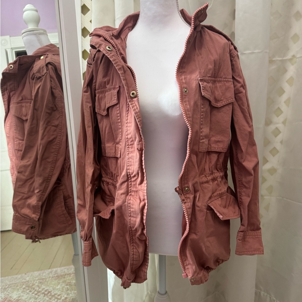 Forever 21 Dusty Rose Utility Jacket